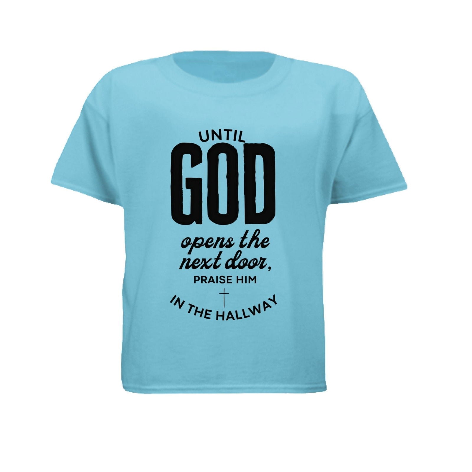 Praise Him In The Hallway Youth Christian T-shirt - ClaimedbyGodDesigns