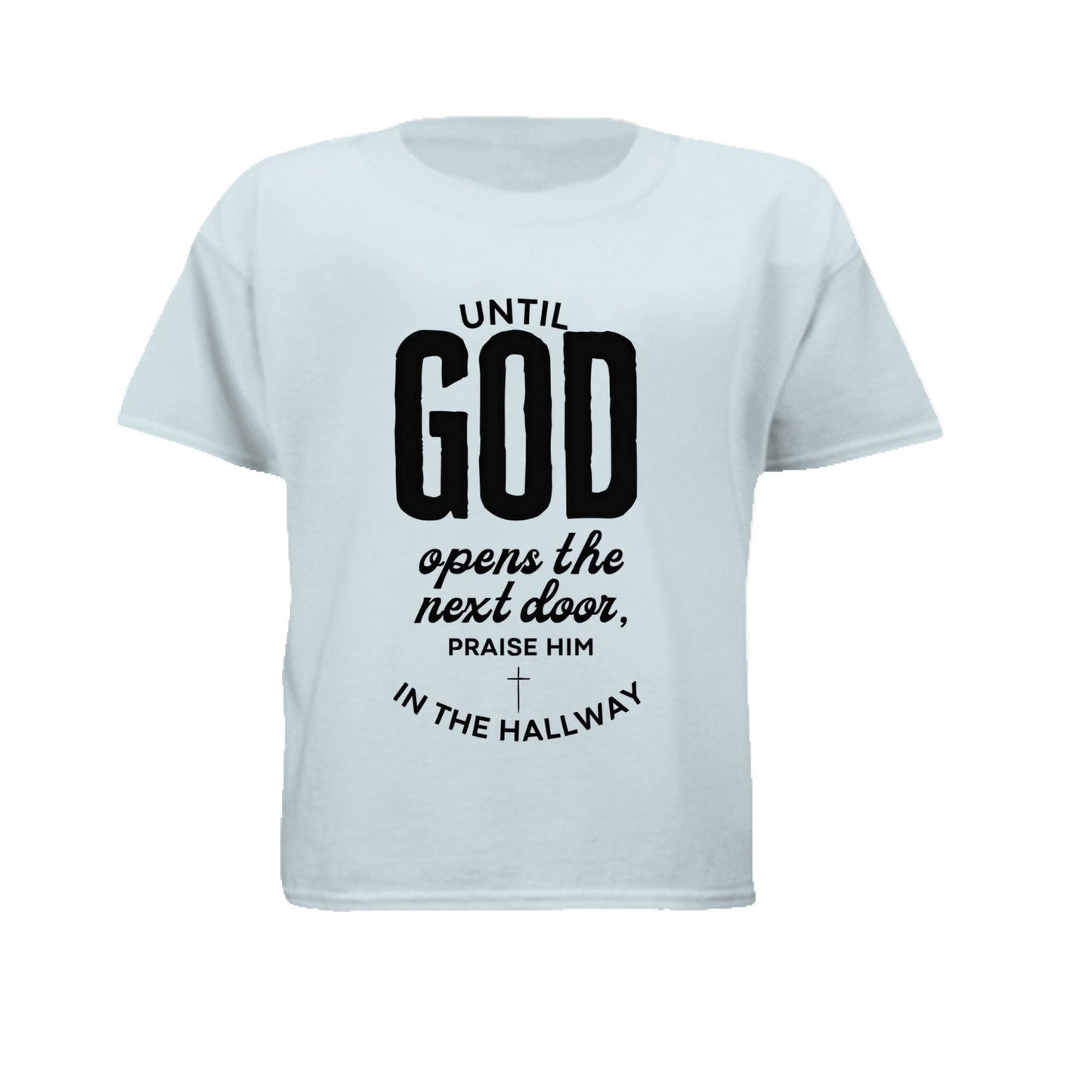 Praise Him In The Hallway Youth Christian T-shirt - ClaimedbyGodDesigns