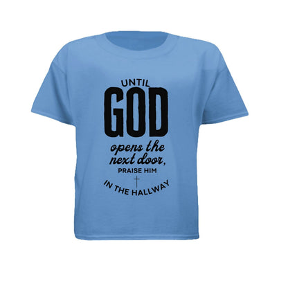 Praise Him In The Hallway Youth Christian T-shirt - ClaimedbyGodDesigns