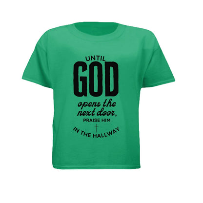 Praise Him In The Hallway Youth Christian T-shirt - ClaimedbyGodDesigns