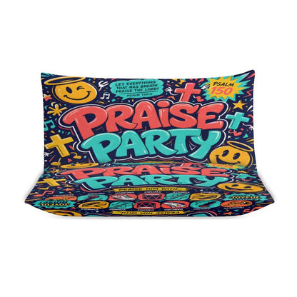 Praise Party Christian Kids 3-Piece Bedding Set-Full/Twin - ClaimedbyGodDesigns