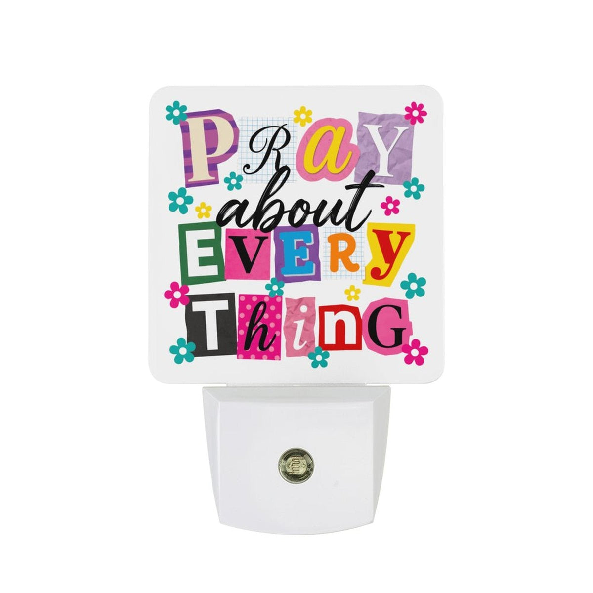 Pray About Everything Christian Night Light For Kids - ClaimedbyGodDesigns