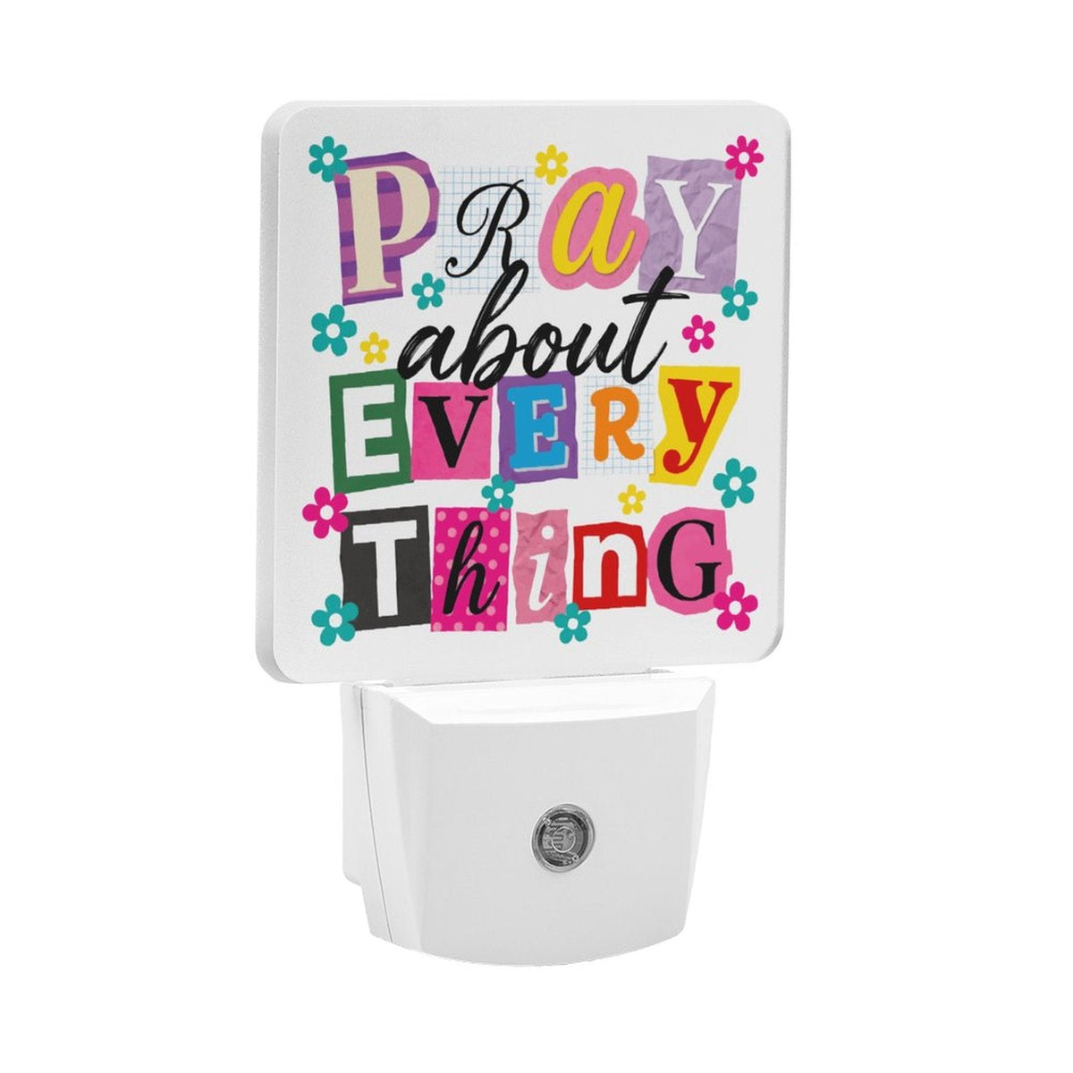 Pray About Everything Christian Night Light For Kids - ClaimedbyGodDesigns