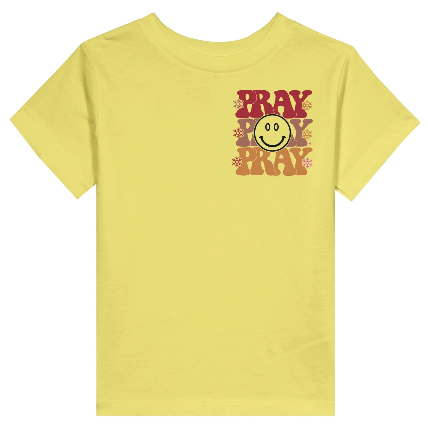 Pray Christian Toddler Staple T-Shirt - ClaimedbyGodDesigns