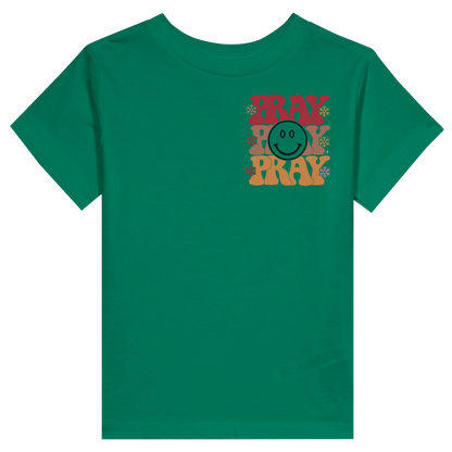 Pray Christian Toddler Staple T-Shirt - ClaimedbyGodDesigns