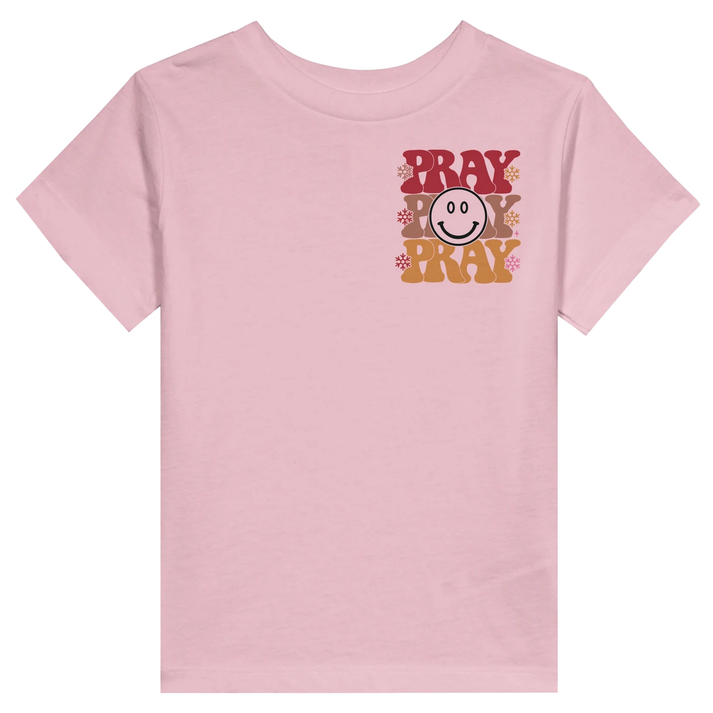 Pray Christian Toddler Staple T-Shirt - ClaimedbyGodDesigns