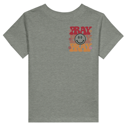 Pray Christian Toddler Staple T-Shirt - ClaimedbyGodDesigns