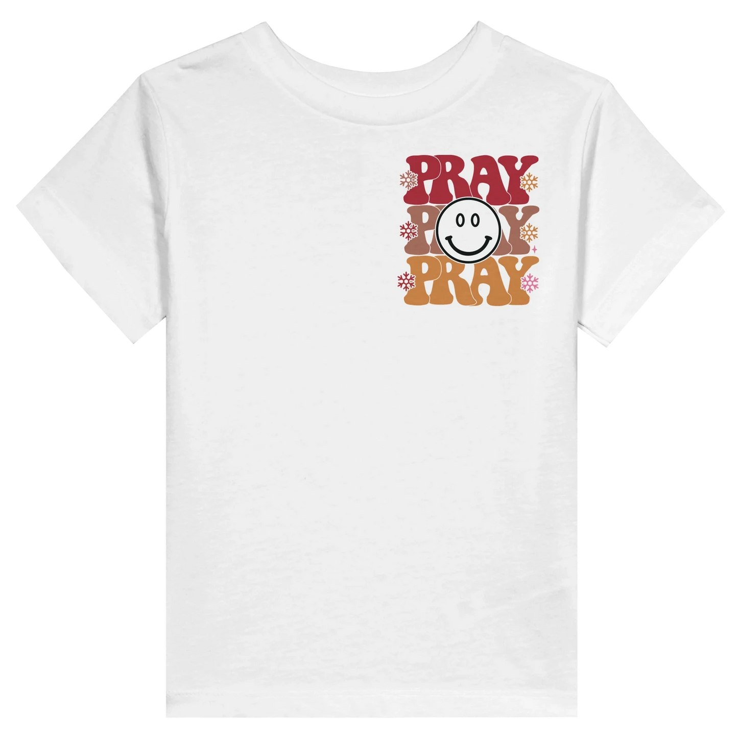 Pray Christian Toddler Staple T-Shirt - ClaimedbyGodDesigns