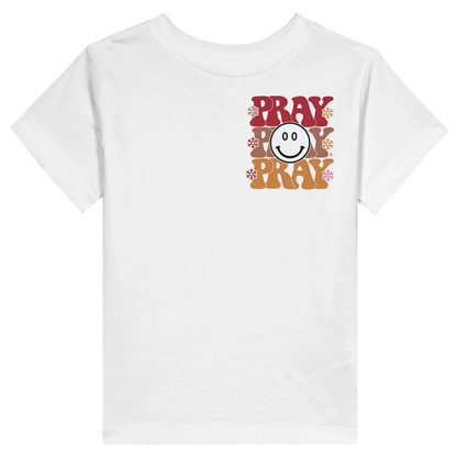 Pray Christian Toddler Staple T-Shirt - ClaimedbyGodDesigns