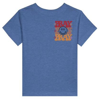 Pray Christian Toddler Staple T-Shirt - ClaimedbyGodDesigns
