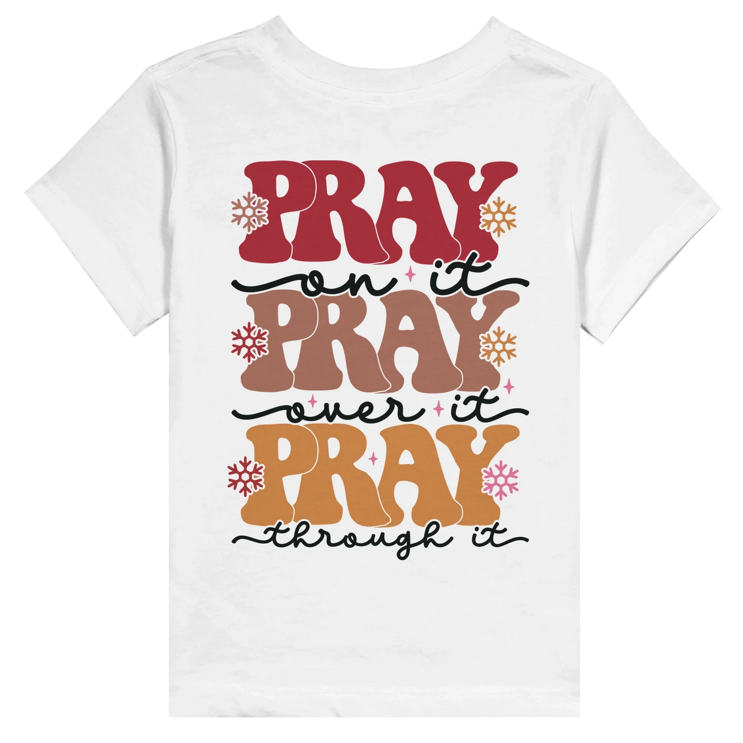 Pray Christian Toddler Staple T-Shirt - ClaimedbyGodDesigns