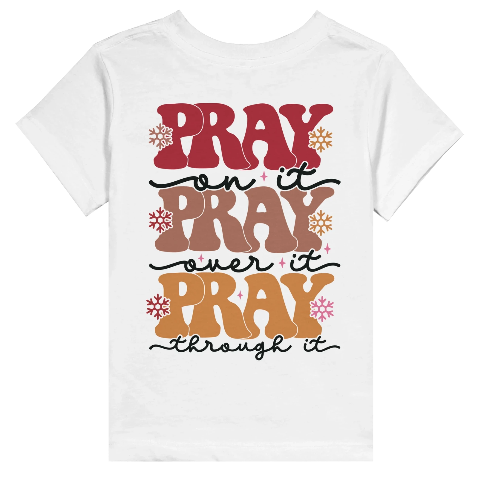 Pray Christian Toddler Staple T-Shirt - ClaimedbyGodDesigns