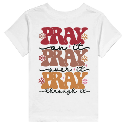 Pray Christian Toddler Staple T-Shirt - ClaimedbyGodDesigns