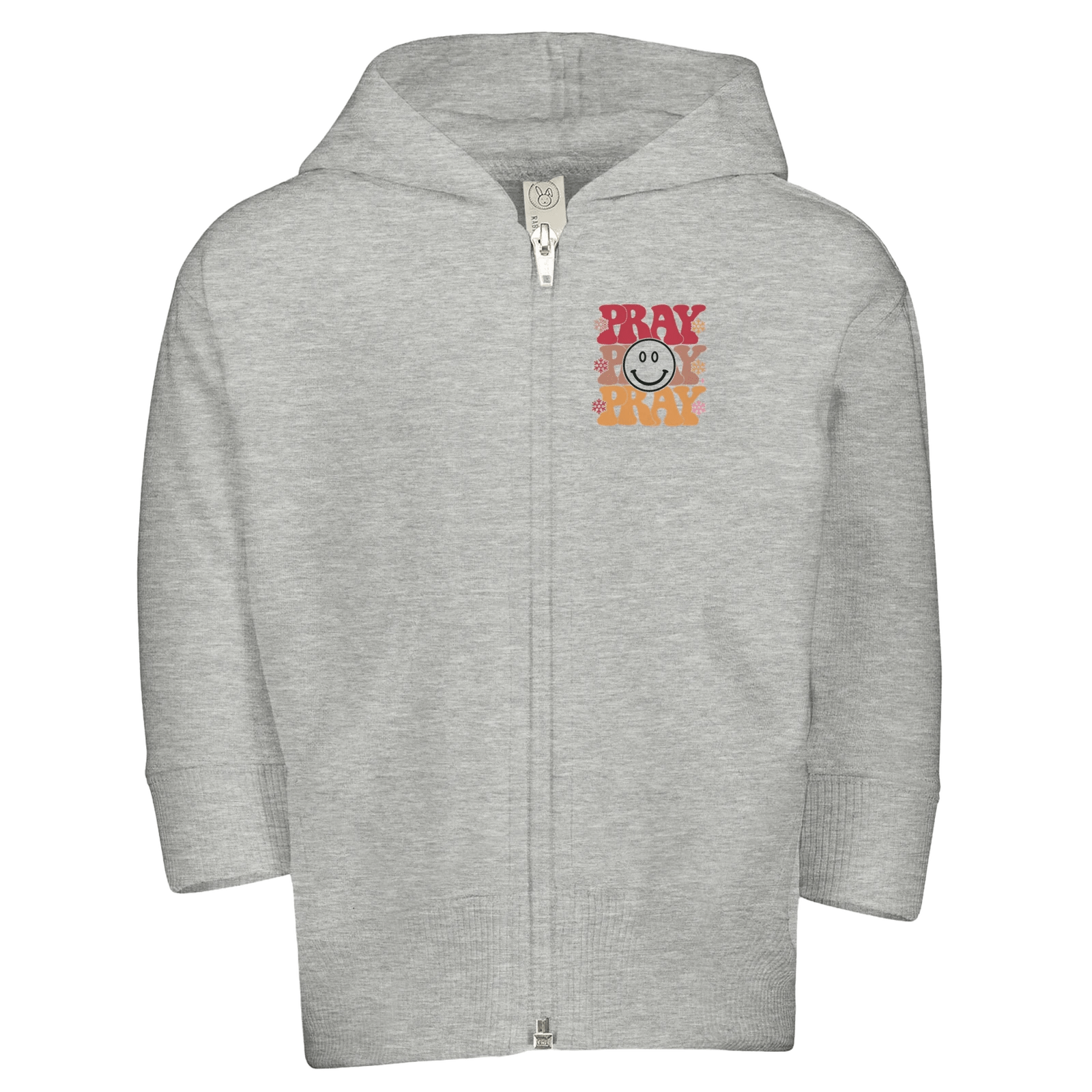Pray Christian Toddler Zip Fleece Hooded Sweatshirt - ClaimedbyGodDesigns