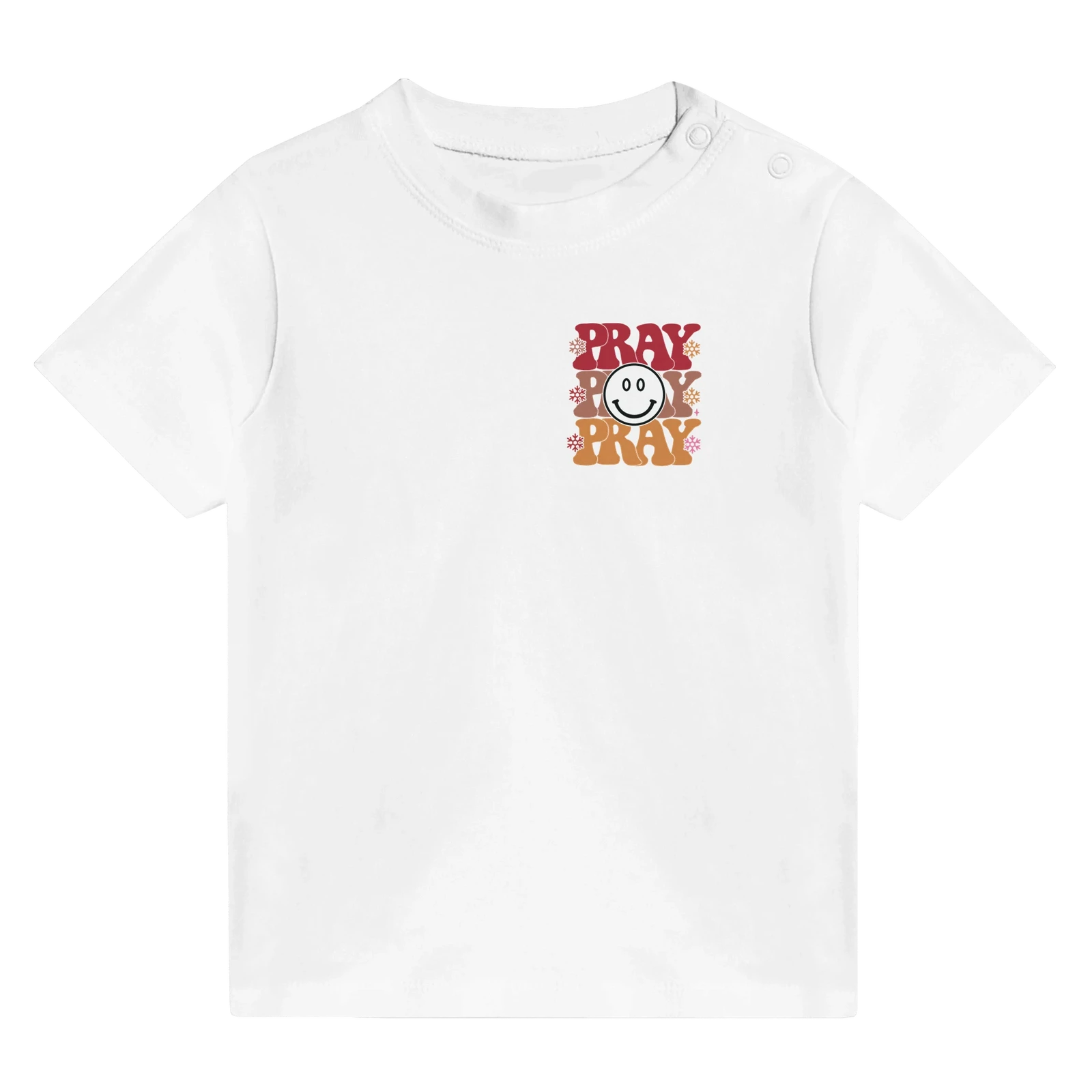 Pray Christian  Baby Crewneck T-shirt - ClaimedbyGodDesigns