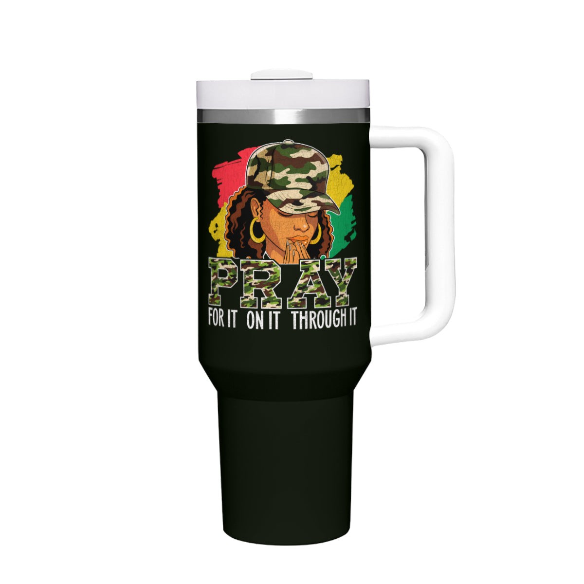 Pray For It Christian Stainless Steel Tumbler 40oz - ClaimedbyGodDesigns