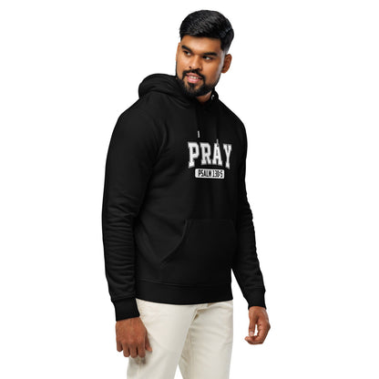 Pray Unisex Christian essential organic hooded sweatshirt - ClaimedbyGodDesigns