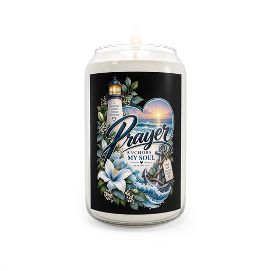 Prayer Anchors My Soul Scented Soy Candle - Claimed by God Designs