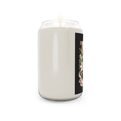 Prayer Brings Peace Floral Soy Candle - Claimed by God Designs
