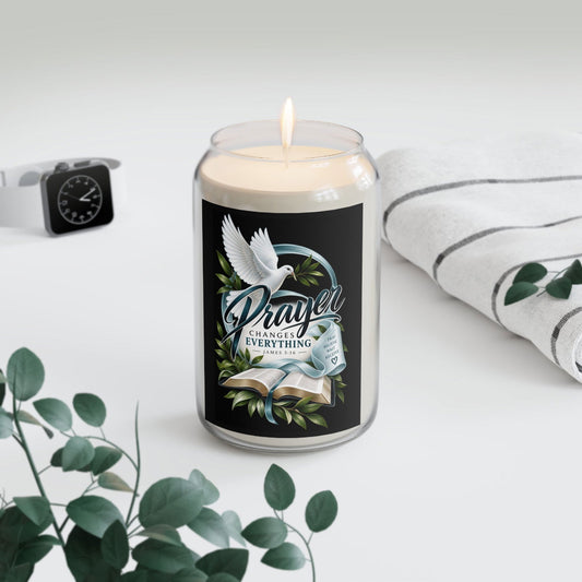 Prayer Changes Everything Scented Soy Candle - Claimed by God Designs