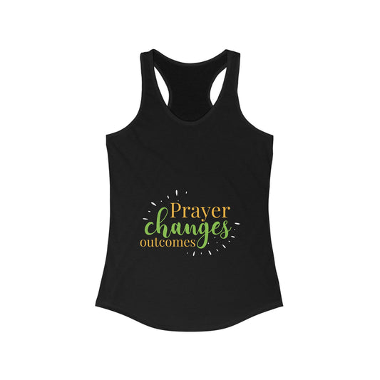 Prayer Changes Outcomes slim fit tank-top - ClaimedbyGodDesigns