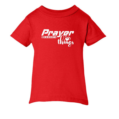 Prayer Changes Things Baby Christian T-shirt - ClaimedbyGodDesigns