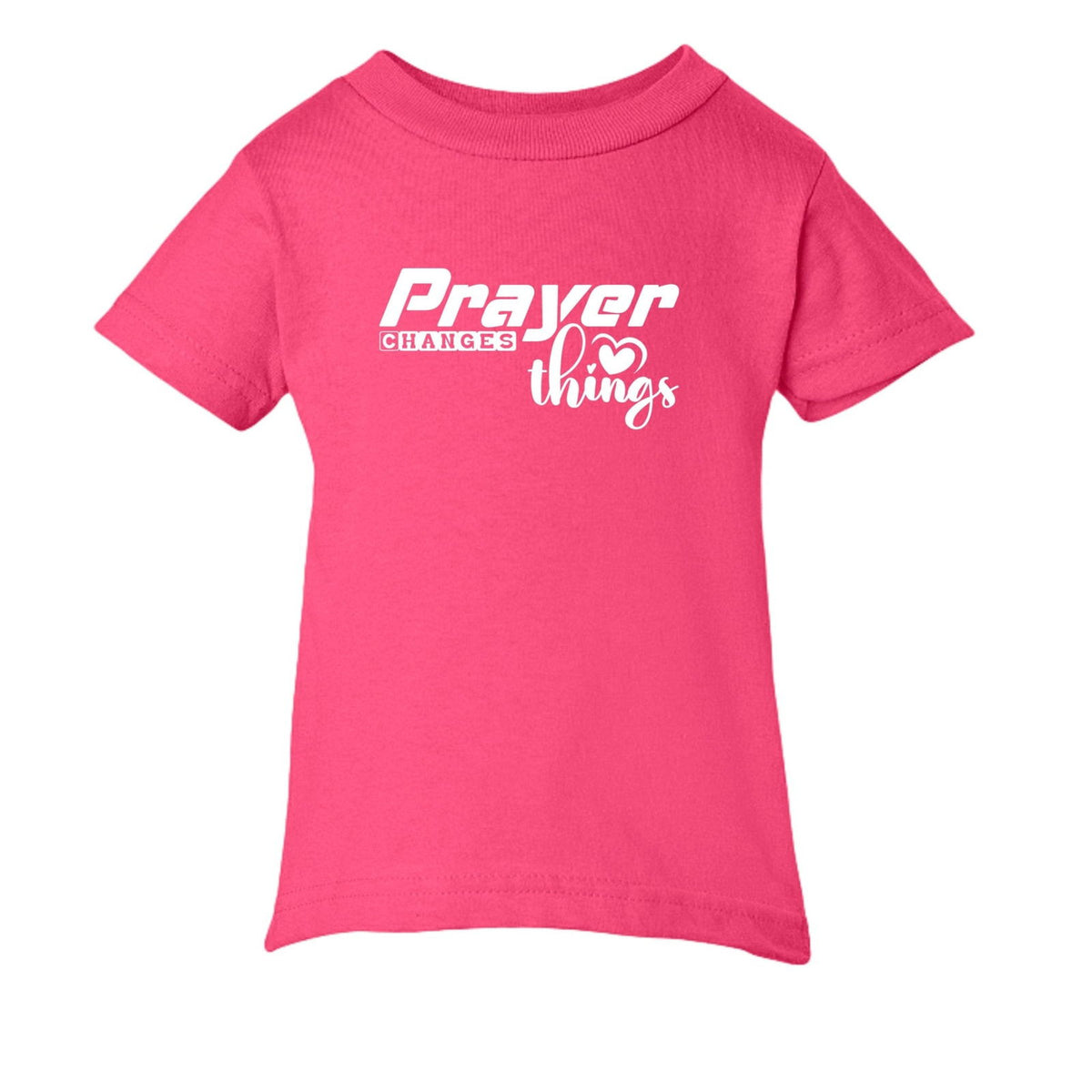 Prayer Changes Things Baby Christian T-shirt - ClaimedbyGodDesigns