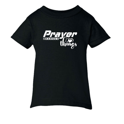Prayer Changes Things Baby Christian T-shirt - ClaimedbyGodDesigns