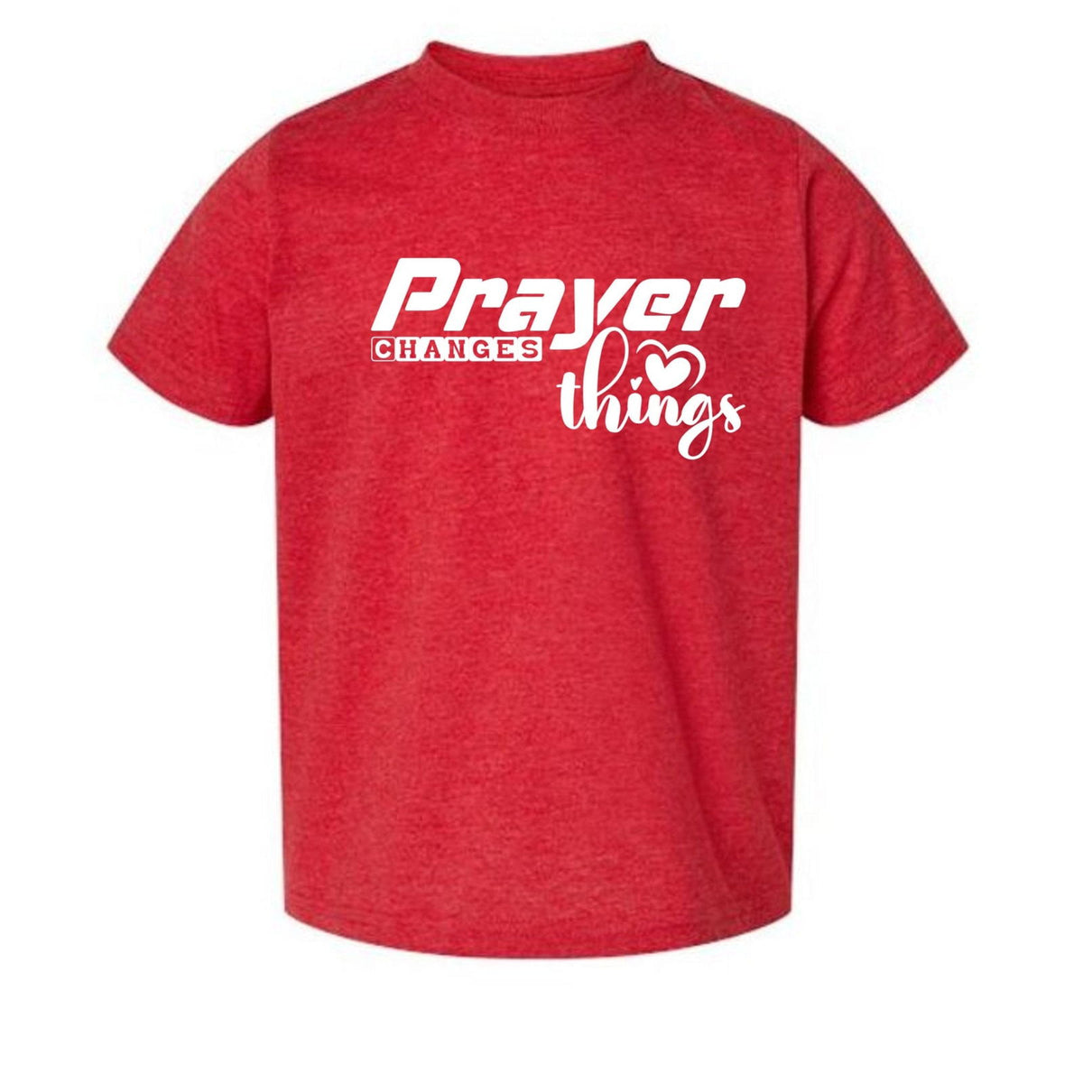 Prayer Changes Things Toddler Christian T-shirt - ClaimedbyGodDesigns