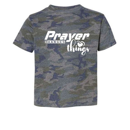 Prayer Changes Things Toddler Christian T-shirt - ClaimedbyGodDesigns