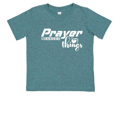 Prayer Changes Things Toddler Christian T-shirt - ClaimedbyGodDesigns