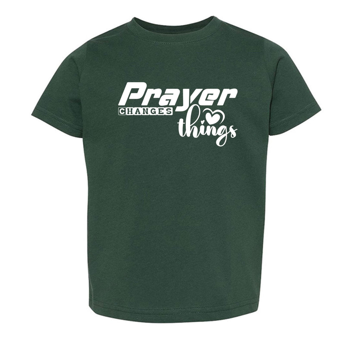 Prayer Changes Things Toddler Christian T-shirt - ClaimedbyGodDesigns
