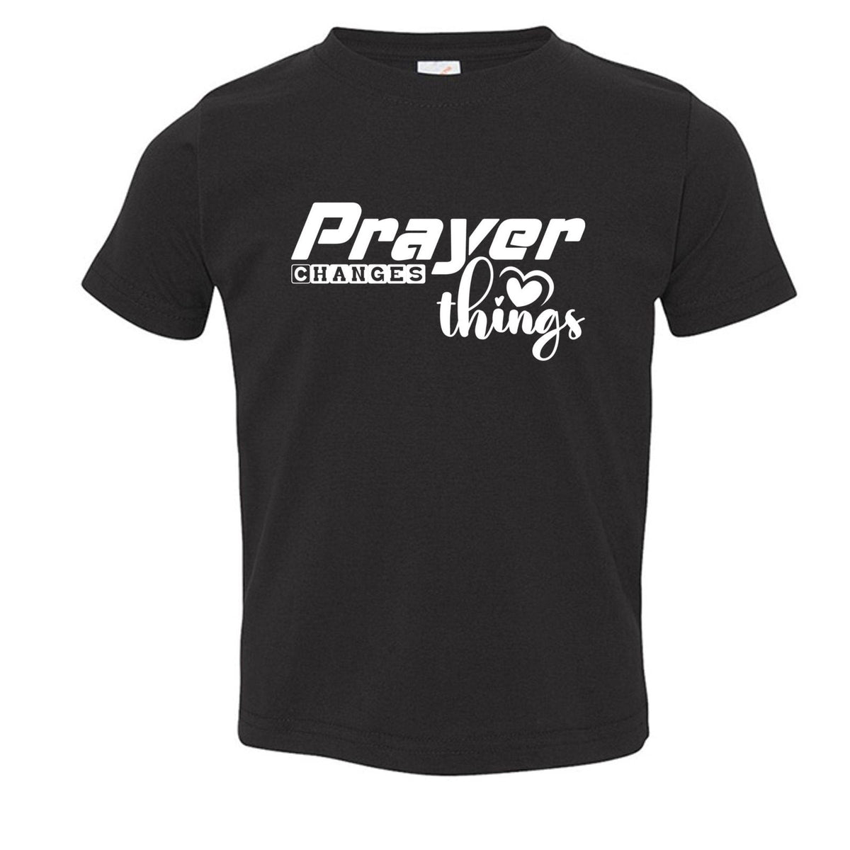 Prayer Changes Things Toddler Christian T-shirt - ClaimedbyGodDesigns