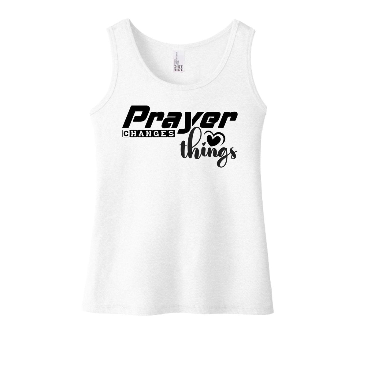 Prayer Changes Things Youth Christian Tank Top - ClaimedbyGodDesigns
