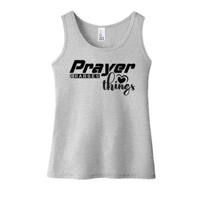 Prayer Changes Things Youth Christian Tank Top - ClaimedbyGodDesigns