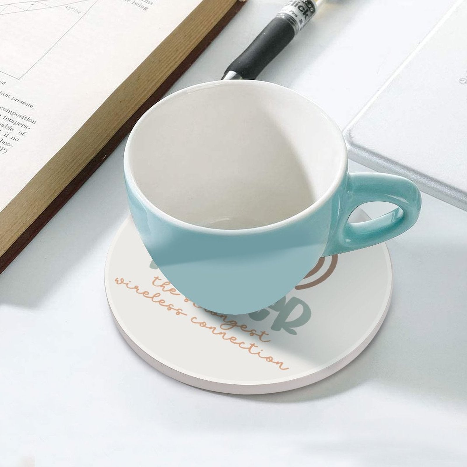 Prayer Christian Round Ceramic Coaster - ClaimedbyGodDesigns