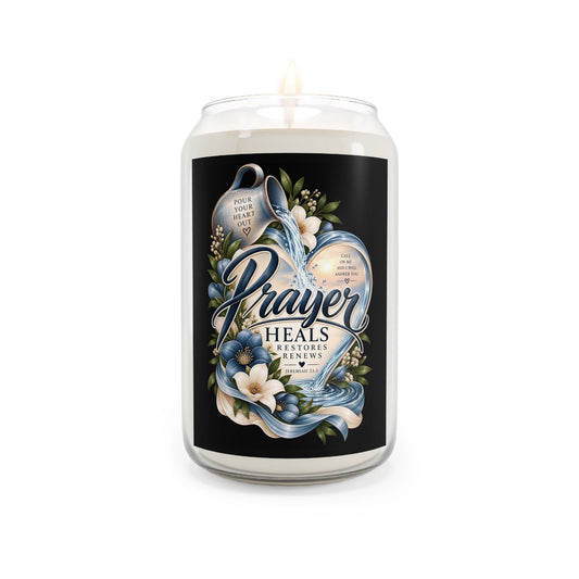 Prayer Heals Soy Candle - Claimed by God Designs