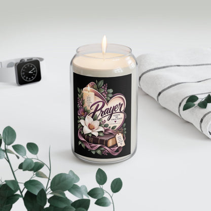 Prayer Keeps Me Grounded Scented Soy Candle - Claimed by God Designs