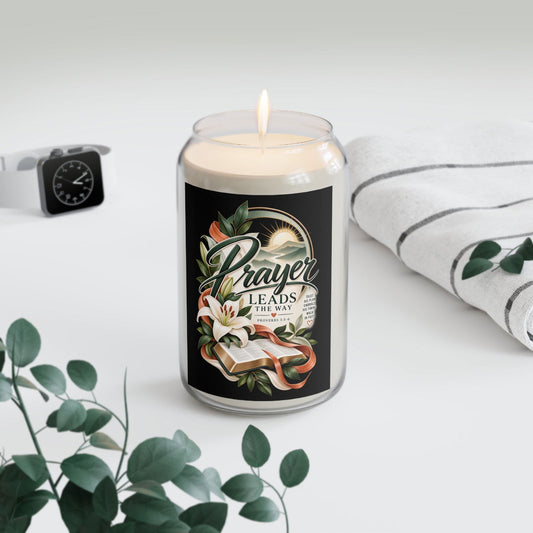 “Prayer Leads the Way” Scented Soy Candle - Claimed by God Designs