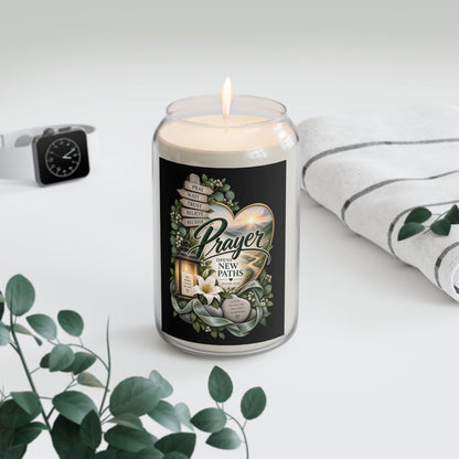 Prayer Opens New Paths Scented Soy Candle - Claimed by God Designs