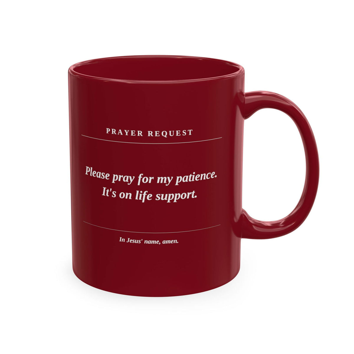 Prayer Request Ceramic Mug — 'Please Pray for Me' Inspirational Coffee Cup - ClaimedbyGodDesigns