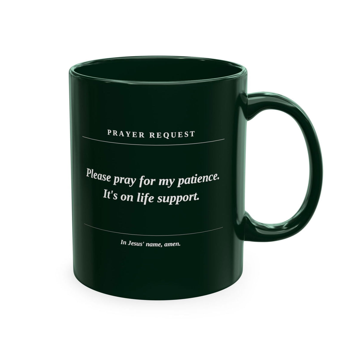 Prayer Request Ceramic Mug — 'Please Pray for Me' Inspirational Coffee Cup - ClaimedbyGodDesigns
