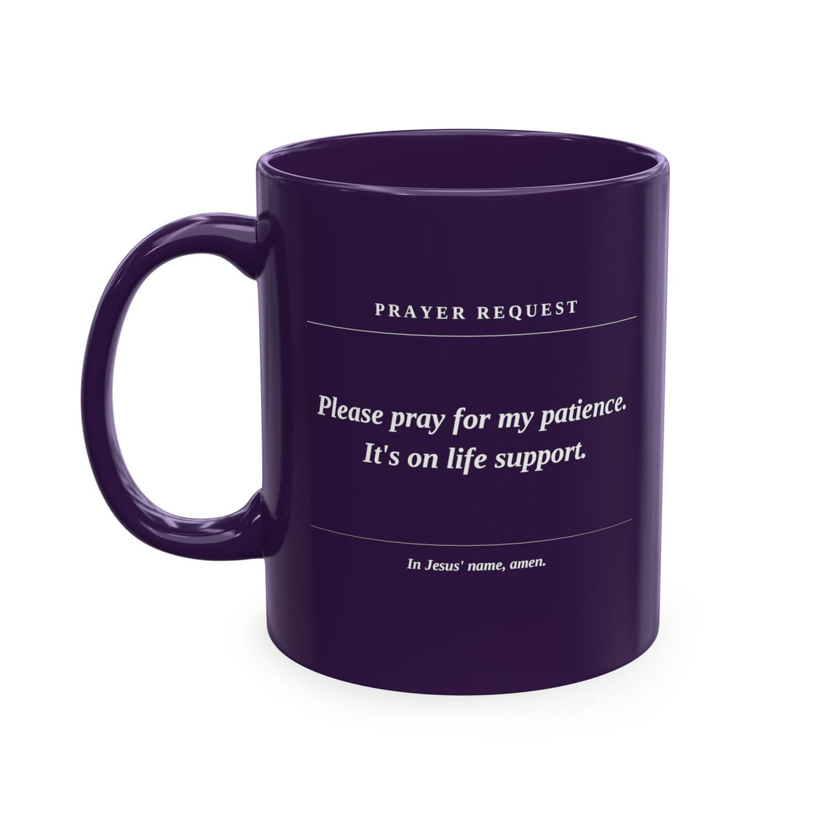 Prayer Request Ceramic Mug — 'Please Pray for Me' Inspirational Coffee Cup - ClaimedbyGodDesigns