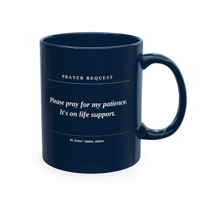 Prayer Request Ceramic Mug — 'Please Pray for Me' Inspirational Coffee Cup - ClaimedbyGodDesigns