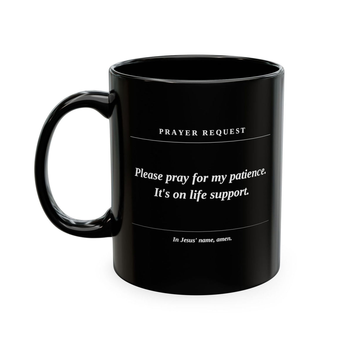 Prayer Request Ceramic Mug — 'Please Pray for Me' Inspirational Coffee Cup - ClaimedbyGodDesigns