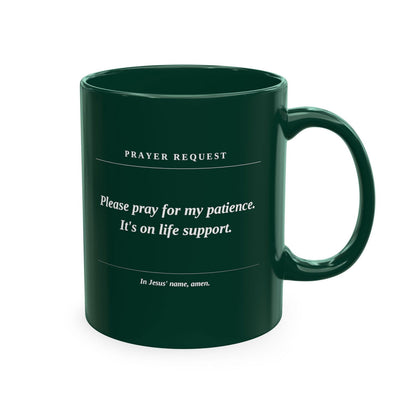 Prayer Request Ceramic Mug — 'Please Pray for Me' Inspirational Coffee Cup - ClaimedbyGodDesigns