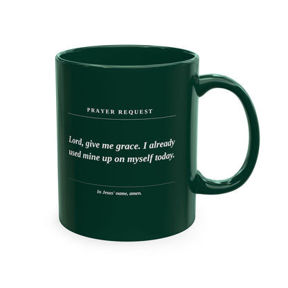 Prayer Request Mug — Inspirational Christian Coffee Cup with Daily Prayers - ClaimedbyGodDesigns