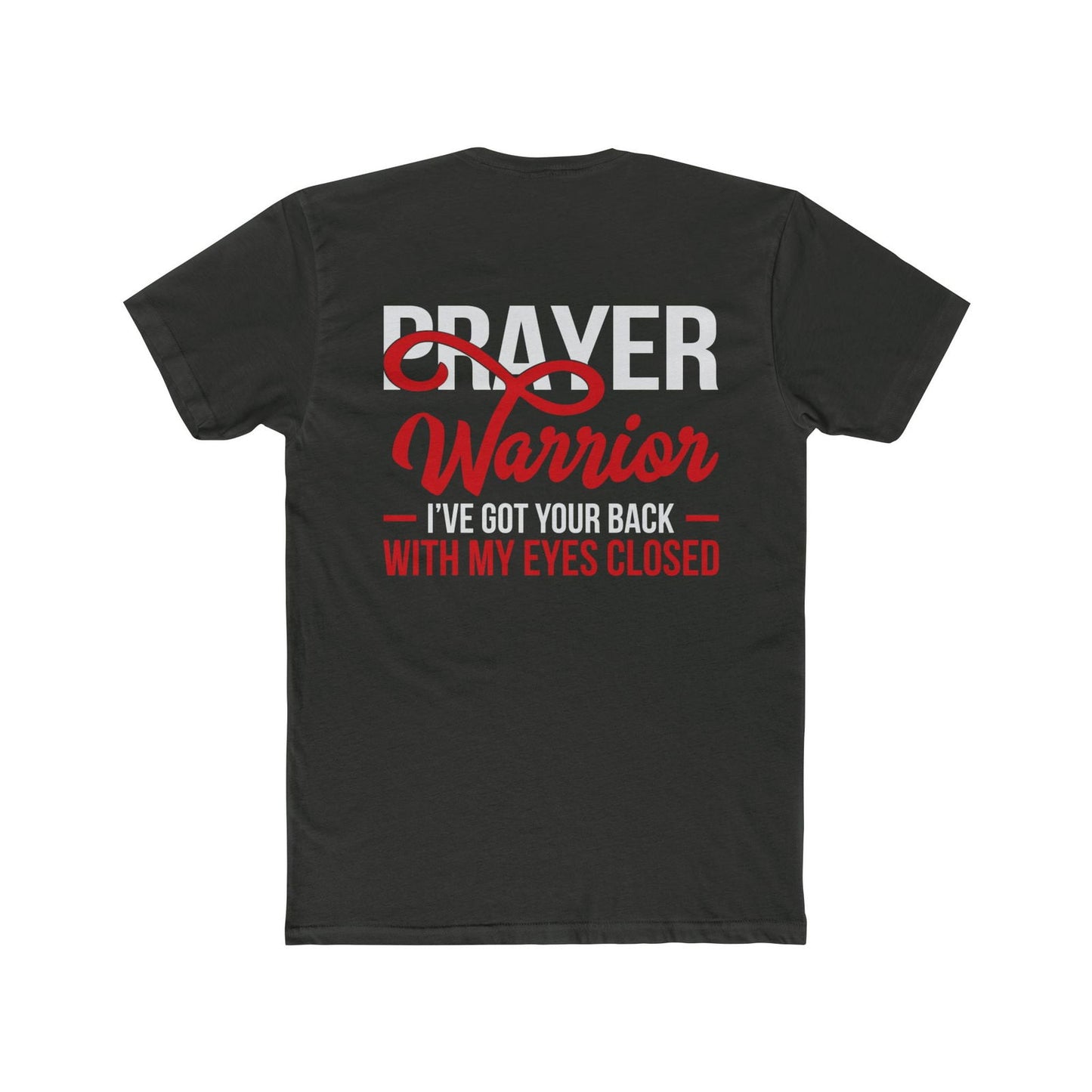 Prayer Warrior Unisex Cotton Crew Tee - Inspirational Faith Shirt - ClaimedbyGodDesigns