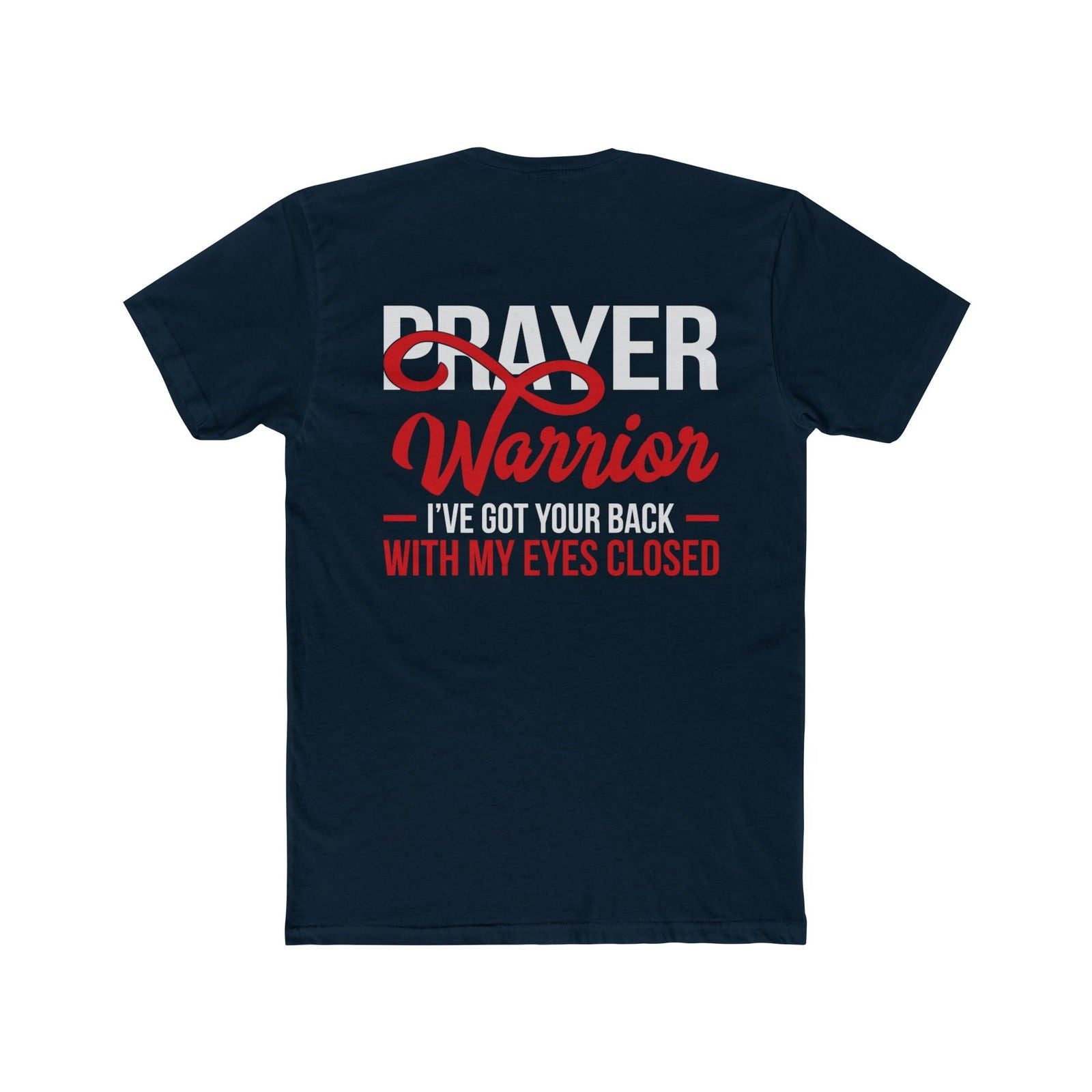 Prayer Warrior Unisex Cotton Crew Tee - Inspirational Faith Shirt - ClaimedbyGodDesigns
