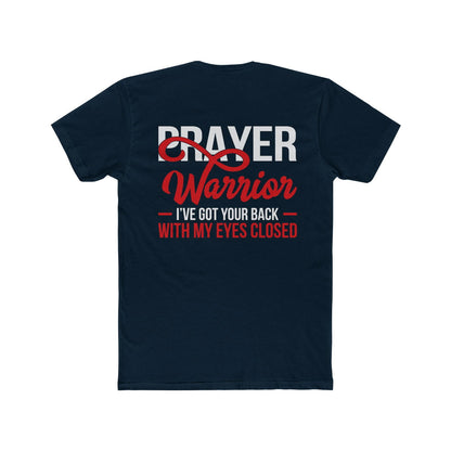 Prayer Warrior Unisex Cotton Crew Tee - Inspirational Faith Shirt - ClaimedbyGodDesigns